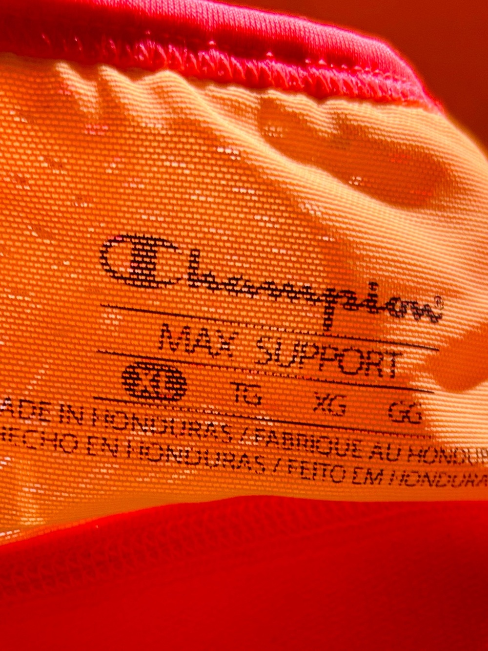 Champion Peach & Coral Wireless Sports Bra - Picture 3 of 3